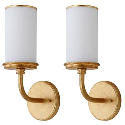 Buy Safavieh Lorena 1-Light Wall Sconces in Gold (Set of 2) from Bed Bath & Beyond